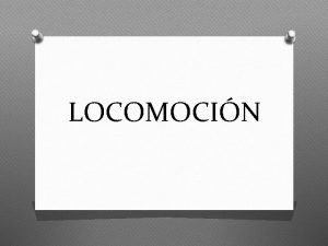 LOCOMOCIN La locomocin es el movimiento que realiza