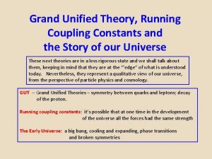 Grand Unified Theory Running Coupling Constants and the