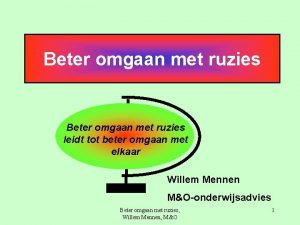 Beter omgaan met ruzies leidt tot beter omgaan