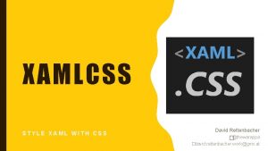 Xaml css