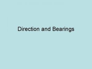 Direction and Bearings Direction Copy in books Direction