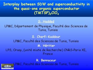 Interplay between SDW and superconductivity in the quasione