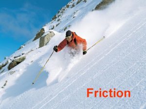 Friction Definition of Friction is a force that