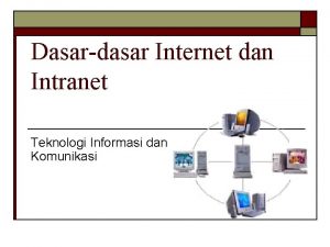 Dasardasar Internet dan Intranet Teknologi Informasi dan Komunikasi
