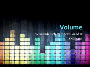 Volume van n reghoek