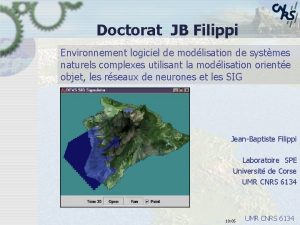 Doctorat JB Filippi Environnement logiciel de modlisation de