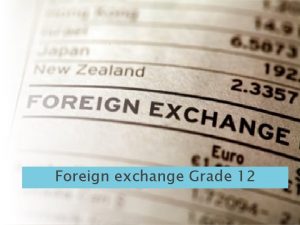 Foreign exchange tourism grade 12