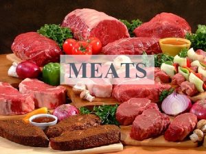 MEATS OBJECTIVES Identify the differences between beef pork