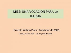 Ernesto wilson