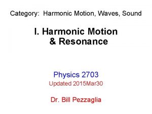 Category CSUEB Harmonic Motion 1200 Waves Sound Physics