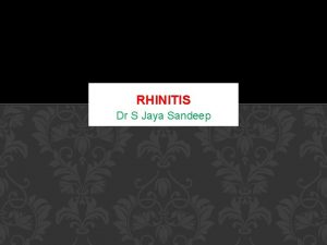 Secondary atrophic rhinitis