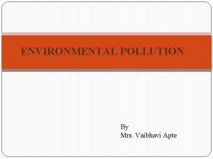 Definition of pollution in simple words