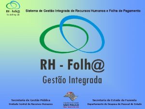 Sistema de Gesto Integrada de Recursos Humanos e