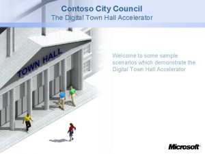 Contoso City Council The Digital Town Hall Accelerator