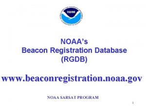 Beacon registration noaa