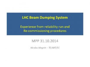 LHC Beam Dumping System Experience from reliability run