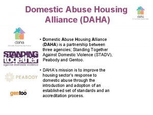 Domestic abuse housing alliance