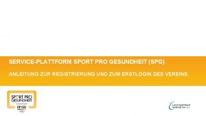 Sport pro gesundheit standardisierte programme Sport pro gesundheit standardisierte programme