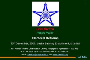 1 LOK SATTA People Power Electoral Reforms 10