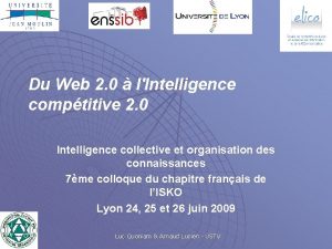 Du Web 2 0 lIntelligence comptitive 2 0