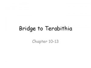 Bridge to Terabithia Chapter 10 13 Figurative Language