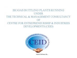 Biogas bottling plant