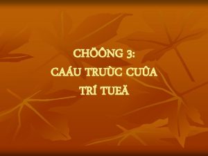 CHNG 3 CAU TRUC CUA TR TUE I