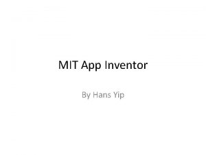 Mit app inventor run in background