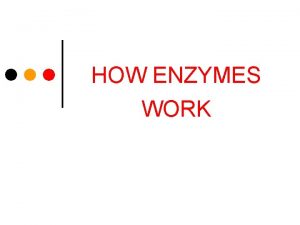 HOW ENZYMES WORK ENZYMES SPEED UP CHEMICAL REACTIONS