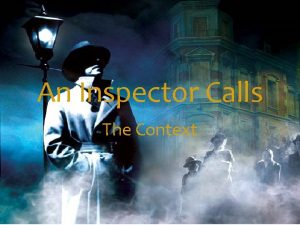 An inspector calls starter activities