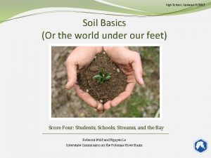 High School Updated 62017 Soil Basics Or the