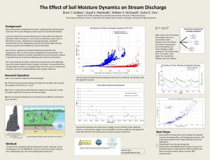 The Effect of Soil Moisture Dynamics on Stream