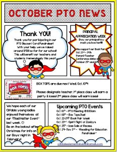 OCTOBER PTO NEWS Thank YOU Thank you for