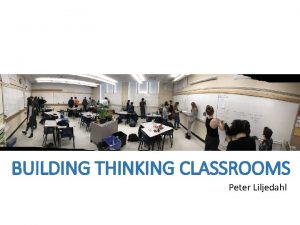 Peter liljedahl thinking classrooms book