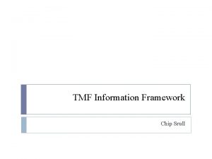 Tmf sid model Tmf sid model