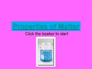 Beaker properties