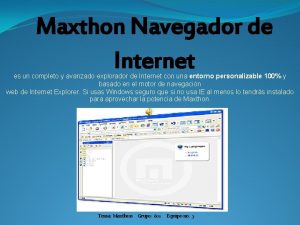 Maxthon ventajas y desventajas