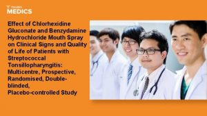 Effect of Chlorhexidine Gluconate and Benzydamine Hydrochloride Mouth