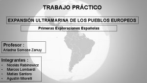 Trabajo práctico sobre la expansión ultramarina