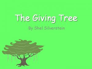 The Giving Tree By Shel Silverstein Key Tree