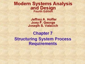 Modern Systems Analysis and Design Fourth Edition Jeffrey