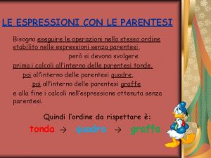 Espressioni con parentesi