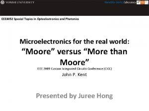 EEE 8052 Special Topics in Optoelectronics and Photonics