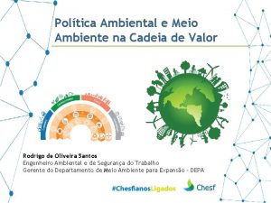 Poltica Ambiental e Meio Ambiente na Cadeia de