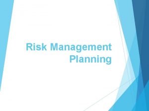 Risk Management Planning Project Risk Management Definition and
