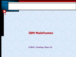 IBM Mainframes COBOL Training Class10 Data Sets Dataset