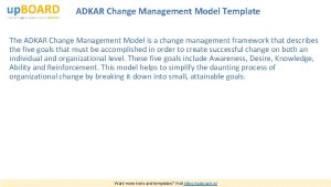 Adkar change management template Adkar change management template