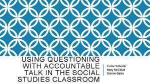 Accountable talk questions