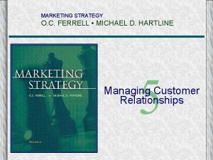 MARKETING STRATEGY O C FERRELL MICHAEL D HARTLINE