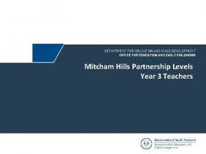 Mitcham Hills Levels Language and Partnership Literacy Levels